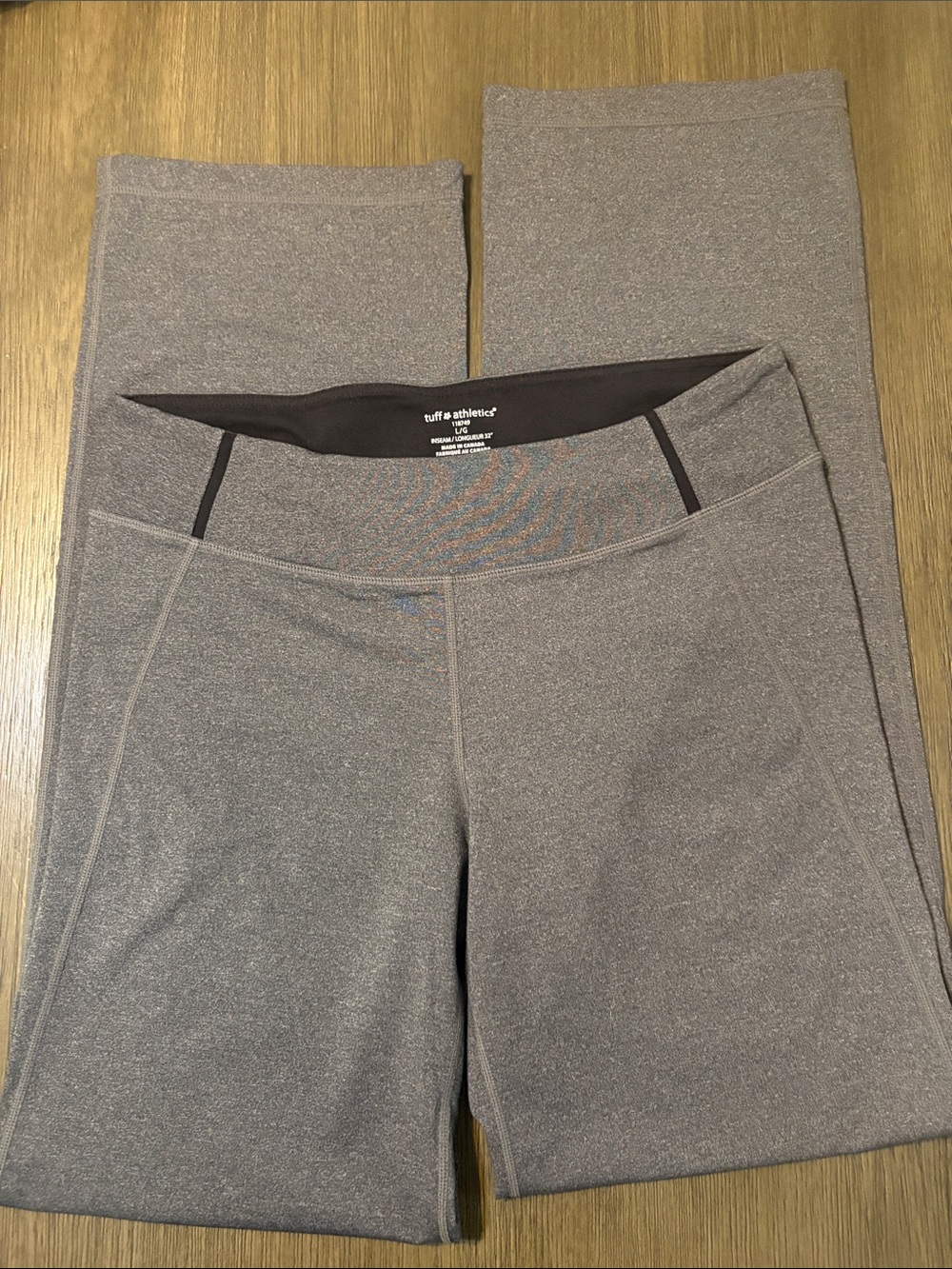 Tuff Athletics Heather Gray High-Rise Performance Leggings